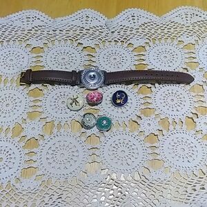 Snap Jewelry - Leather bracelet with snap buttons
